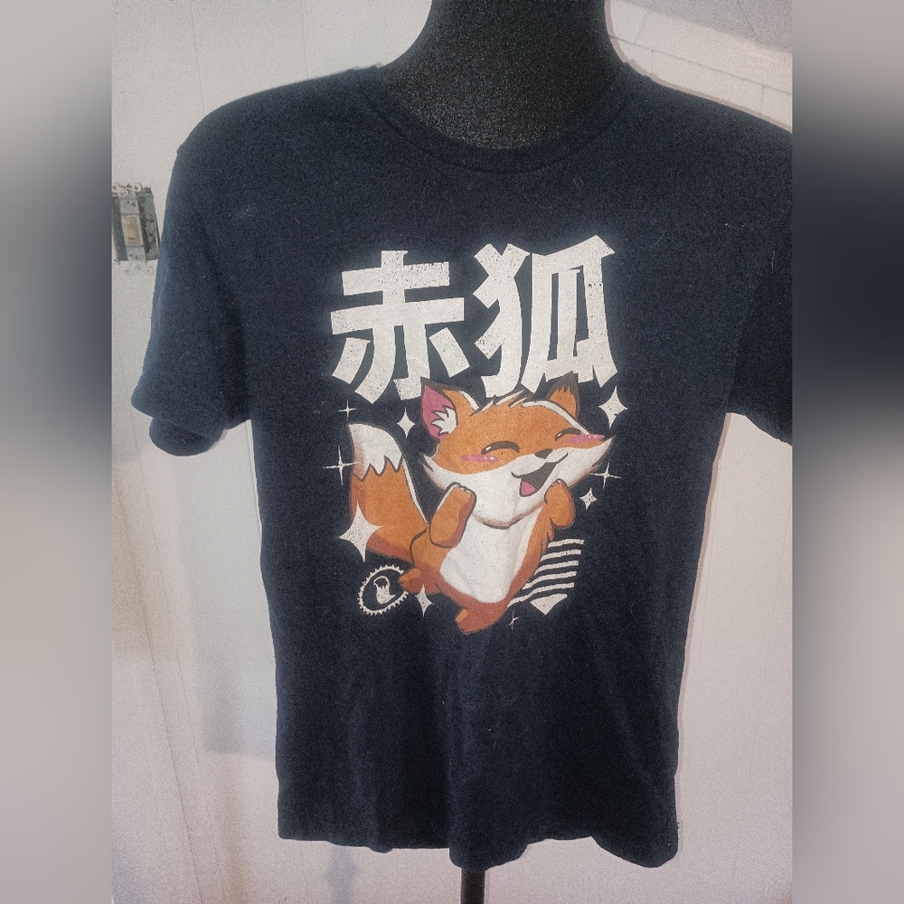 Ripple Junction Dark Blue Tee with Fox Logo